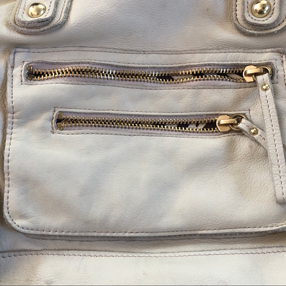 Linea Pelle cream designer soft leather bag - Picture 2 of 12